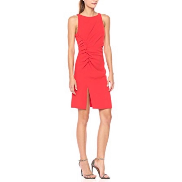 718 Halston heritage boy neck crepe dress - Picture 3 of 8